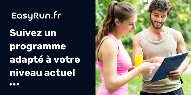 Suivez un programme adapté à votre niveau actuel